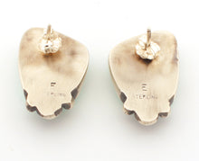 Load image into Gallery viewer, Navajo Native American Carico Lake Turquoise Earrings by Ella Linkin SKU233094