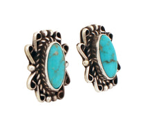 Load image into Gallery viewer, NavajoNative American Campitos Turquoise Earrings by Perry SKU233097