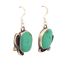 Load image into Gallery viewer, Navajo Native American Campitos Turquoise Earrings by Willeto SKU233101