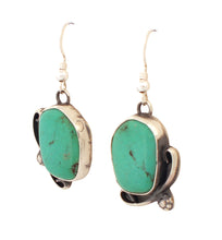 Load image into Gallery viewer, Navajo Native American Campitos Turquoise Earrings by Willeto SKU233101