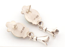 Load image into Gallery viewer, Navajo Native American Sonoran Gold Turquoise Earrings by Francisco SKU233103