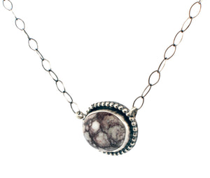 Navajo Native American Wild Horse Magnesite Necklace SKU233107