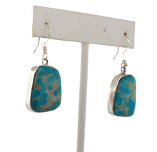 Load image into Gallery viewer, Navajo Native American Armenian Turquoise Earrings by Caroline Apachito SKU233111