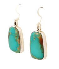 Load image into Gallery viewer, Navajo Native American Armenian Turquoise Earrings by Caroline Apachito SKU233113