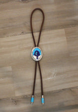 Load image into Gallery viewer, Navajo Native American Geronimo Inlay Bolo Tie by Calvin Desson
