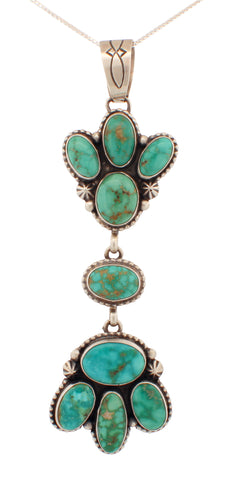 Navajo Native Americn Golden Hills Turquoise Pendant by Livingston SKU233120