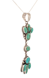 Navajo Native Americn Golden Hills Turquoise Pendant by Livingston SKU233120