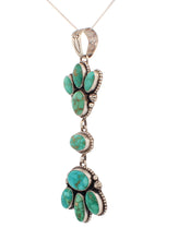 Load image into Gallery viewer, Navajo Native Americn Golden Hills Turquoise Pendant by Livingston SKU233120