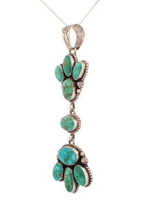 Navajo Native Americn Golden Hills Turquoise Pendant by Livingston SKU233120