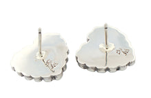 Load image into Gallery viewer, Navajo Native American Campitos Turquoise Heart Earrings by Gordon SKU233122