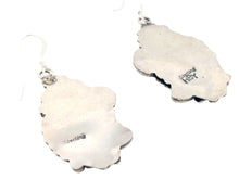 Load image into Gallery viewer, Navajo Native American Traditional Sterling feather earrings by Yazzie SKU233125