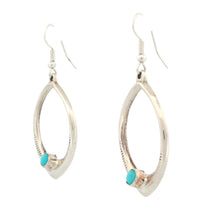 Load image into Gallery viewer, Navajo Native American Kingman Turquoise Earrings by Bahe SKU233133