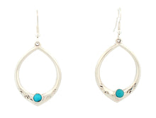 Load image into Gallery viewer, Navajo Native American Kingman Turquoise Earrings by Bahe SKU233134