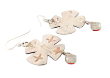 Load image into Gallery viewer, Navajo Native American Cross and Spiny Oyster Earrings by Dakota Willie SKU233144