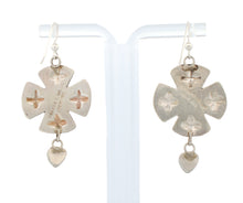 Load image into Gallery viewer, Navajo Native American Cross and Spiny Oyster Earrings by Dakota Willie SKU233144