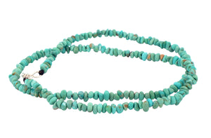 Campitos Mine Turquoise Nugget Necklace 18 1/4 Inches Non Native SKU233147