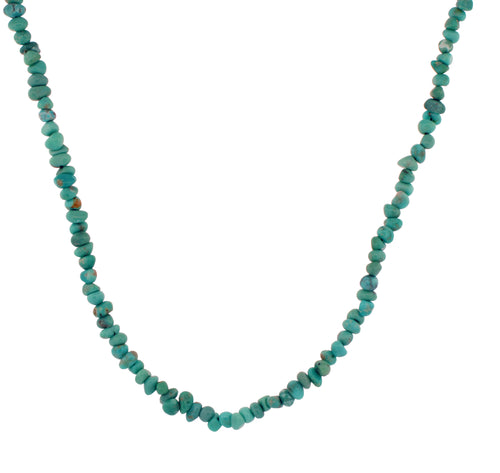 Campitos Mine Turquoise Nugget Necklace 18 3/8 Inches Non Native SKU233148