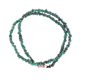 Campitos Mine Turquoise Nugget Necklace 18 3/8 Inches Non Native SKU233148