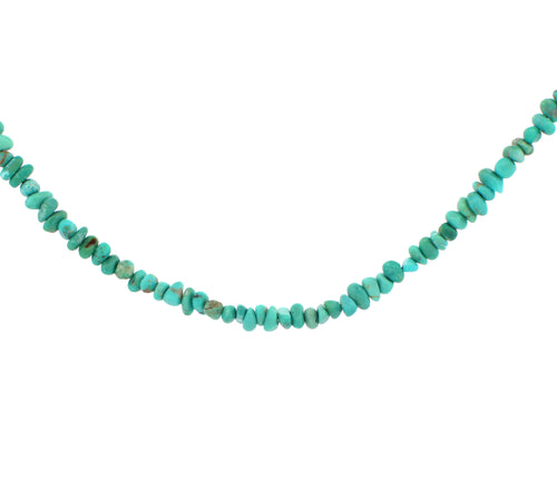Campitos Mine Turquoise Nugget Necklace 18 1/2 Inches Non Native SKU233149
