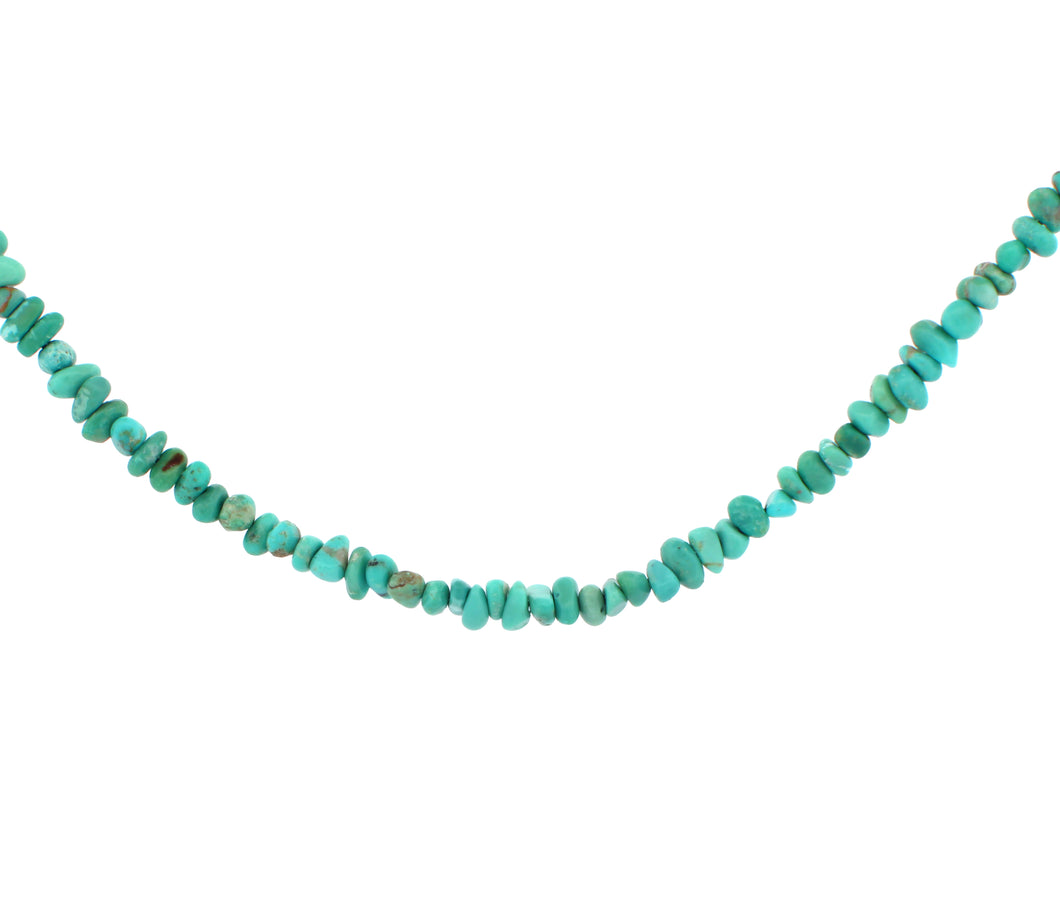 Campitos Mine Turquoise Nugget Necklace 18 1/2 Inches Non Native SKU233149