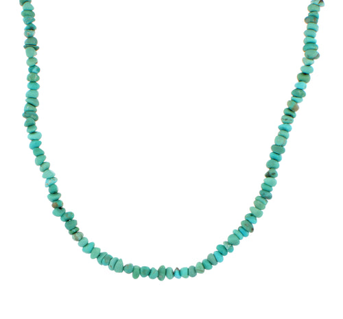 Campitos Mine Turquoise Nugget Necklace 18 1/2 Inches Non Native SKU233150