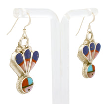 Load image into Gallery viewer, Zuni Native American Turquoise Inlay Earrings SKU233156