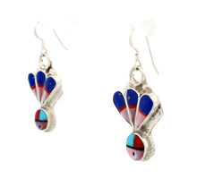 Load image into Gallery viewer, Zuni Native American Turquoise Inlay Earrings SKU233156