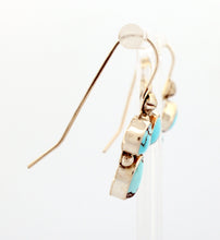 Load image into Gallery viewer, Navajo Native American Golden Hills Turquoise Earrings by Wylie SKU233160