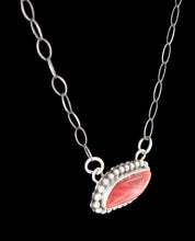 Load image into Gallery viewer, Navajo Native American Orange Spiny Oyster Bar Necklace by Danny Henio SKU233161