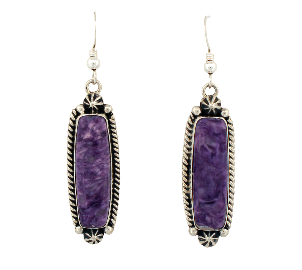 Navajo Native American Charoite Earring by Carol Wylie SKU233163