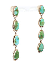 Load image into Gallery viewer, Navajo Native American Sonoran Gold Turquoise Earrings by Daryl Willie SKU233168