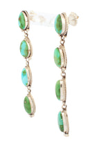 Load image into Gallery viewer, Navajo Native American Sonoran Gold Turquoise Earrings by Daryl Willie SKU233168