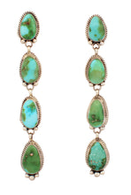 Load image into Gallery viewer, Navajo Native American Sonoran Gold Turquoise Earrings by Daryl Willie SKU233168