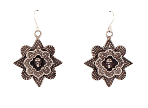 Handmade Skull Earrings by Artist Gregory Segudo SKU233173