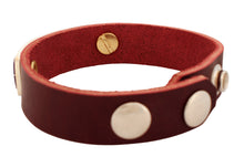 Load image into Gallery viewer, Navajo Native American Lapis Inlay Leather Bracelet by Edison Yazzie SKU233177