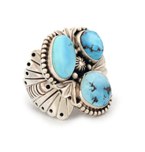Load image into Gallery viewer, Navajo Native American Golden Hills Ring Size 7 3/4 by Eula Wilie SKU233178