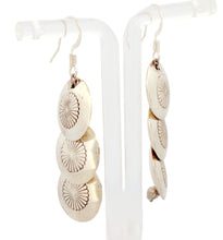 Load image into Gallery viewer, Navajo Native American Sterling Silver Pillow Pearl Earrings SKU233182