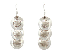 Load image into Gallery viewer, Navajo Native American Sterling Silver Pillow Pearl Earrings SKU233182