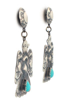 Load image into Gallery viewer, Navajo Native American Kingman Thunderbird Earrings by Tim Yazzie SKU233183