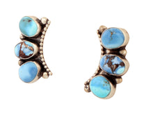 Load image into Gallery viewer, Navajo Native American Golden Hills Turquoise Earrings by Garcia SKU233184