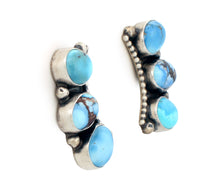 Load image into Gallery viewer, Navajo Native American Golden Hills Turquoise Earrings by Garcia SKU233184