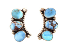 Load image into Gallery viewer, Navajo Native American Golden Hills Turquoise Earrings by Garcia SKU233184