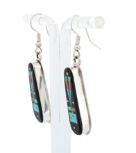 Load image into Gallery viewer, Navajo Native American Yei Inlay Earrings by Gilbert Smith SKU233189