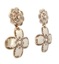 Load image into Gallery viewer, Navajo Native American Stamped Sterling Silver Earrings SKU233193