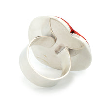 Load image into Gallery viewer, Navajo Native American Orange Spiny Shell Heart Ring Size 7 SKU233195