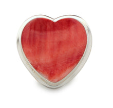 Load image into Gallery viewer, Navajo Native American Orange Spiny Shell Heart Ring Size 7 SKU233195