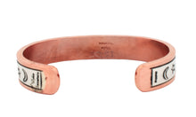 Load image into Gallery viewer, Navajo Native American Copper and Sterling Silver Cuff Bracelet by Wylie SKU 233197