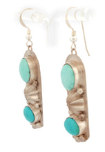 Load image into Gallery viewer, Navajo Native American Campitos Turquoise Earrings SKU233202