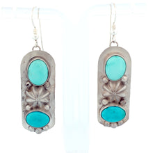 Load image into Gallery viewer, Navajo Native American Campitos Turquoise Earrings SKU233202