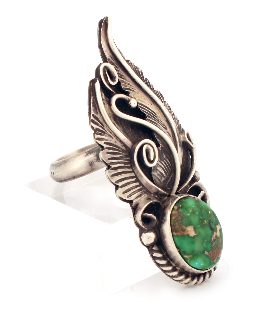 Navajo Native American Sonoran Gold Turquoise Ring size 6 1/2 SKU233205